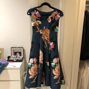 Anthropology floral dress